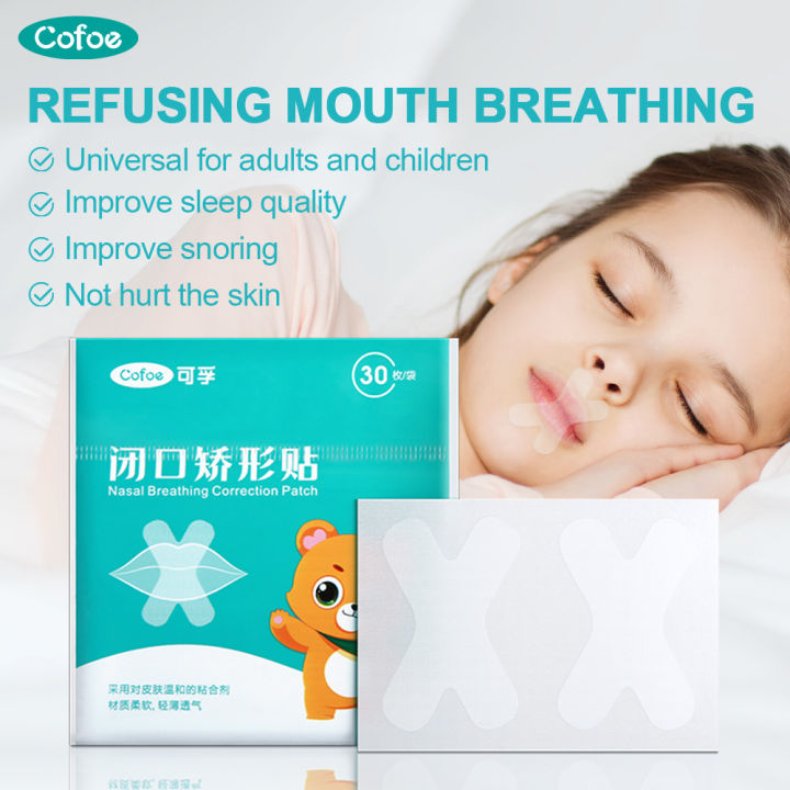 Cofoe 30pcs Sleeping Mouth Tape Anti Open Mouth Snoring Lip Stickers