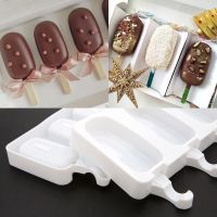 hot【cw】 4/8 Cell Silicone Mold Popsicle Molds Mould Pop Maker Tray