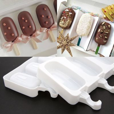 hot【cw】 8 Even Silicone Mold Lattice Popsicle Children Dessert Jelly Maker