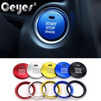 สติกเกอร์แต่งรถ Ceyes สำหรับ Mazda CX3 Axela CX 3 4 CX5 CX 5 CX-5เคสวงกลมตัวคลุมกระดุม Start Stop Engine Mobil