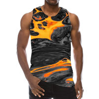 Galaxy Tank Top For Men 3D Print Gym แขนกุด Space Pattern Top Graphic Tees Boys Beach Vest