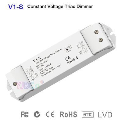 【Worth-Buy】 1ch V1-S ไฟหรี่ Triac Cv Led สีเดียว * 15a Dc Logarithmic ลดแสงแบบลอการิทึมสำหรับแถบไฟเดี่ยวสีแอลอีดี