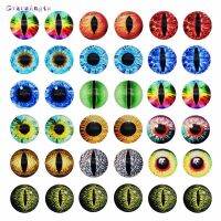 10-50PCS glass eyes cabochons Round 6MM-30MM Round Dome Dragon eye animal eye for craf DIY Jewelry Accessory MIX Pupil Eye Cameo