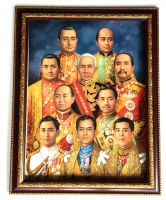 รูปภาพมงคล รวม10รัชกาล  (ขนาด18*23นิ้ว)  เสริมฮวงจุ้ย เจริญรุ่งเรือง เสริมโชคลาภ อำนาจบารมี หน้าที่การงาน มั่ง มี ศรี สุข ตกแต่งบ้าน