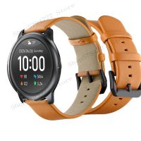 ❈☬✷ 22 20 มม.นาฬิกาหนังสำหรับ Xiaomi haylou พลังงานแสงอาทิตย์ ls05 สำหรับ Garmin Vivoactive 4 3 สายรัดข้อมือสำหรับ Huawei GT 2