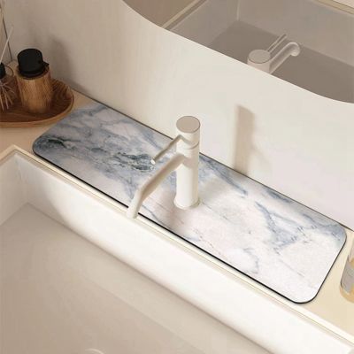 Faucet Absorbent Mats Kitchen Drying Pad Non-slip Sink Splash Guard Countertop Protector Kitchen Bathroom Accessories