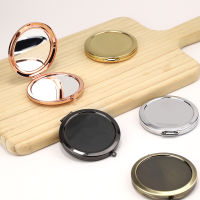 5pcs 57mm Compact Purses Pocket Makeup Mirror Folding Portable Mirror for Women Vintage Cosmetic Mirrors Beauty Tool