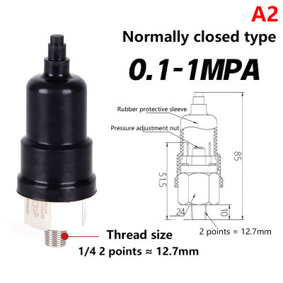 Shelleys สวิตช์ไฮดรอลิกไดอะแฟรมปรับแรงดันขนาดเล็ก1 4 QPM11-NC QPM11ไม่มีสายสวิตช์แรงดันหัวฉีดด้ายภายนอก