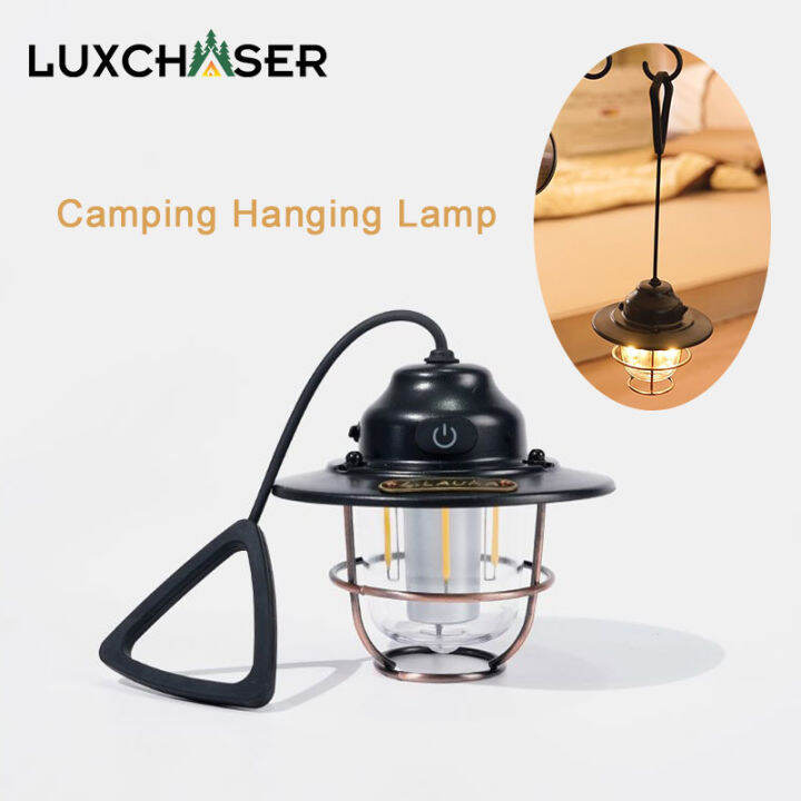 Luxchaser 5 Colors LED Hanging Camping Light USB Rechargeable Stepless