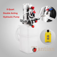 8 Quart Double Acting Hydraulic Pump Dump Trailer Plastic Control Kit Remote