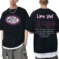 การออกแบบเดิมเสื้อยืด Hole Love Spell เนื้อเพลงเสื้อยืดฮิปฮอปผู้ชายผู้หญิงโอเวอร์ไซส์เสื้อยืดวงร็อค90S ลาย Hop แนววินเทจS-5XL