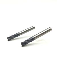 1Pc 4มม.ยาว50มม.75มม.100มม.4ขลุ่ยคาร์ไบด์ Flat Endmills Hrc50 Mesin Bubut Cnc ที่เจาะโลหะเครื่องตัดเครื่องมือ