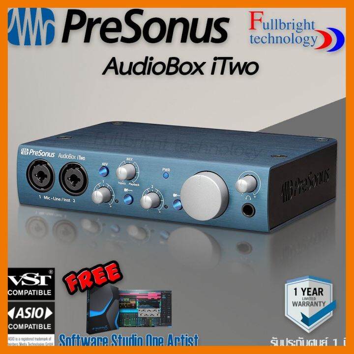 สินค้าขายดี-presonus-audioฺฺbox-itwo-usb-i-pad-audiointerface-for-mobile-producers-usb-ออดิโออินเตอร์เฟสสำหรับงานสตูดิโอ-โปรดิวเซอร-ที่ชาร์จ-แท็บเล็ต-ไร้สาย-เสียง-หูฟัง-เคส-ลำโพง-wireless-bluetooth-โท