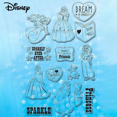 Disney Princess Clear Stamp and Dies Ariel Jasmine Cinderella Stamps for Diy Scrapbooking Decorative Paper Card Making New 2022  Scrapbooking