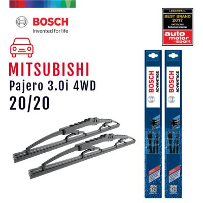 Bosch ใบปัดน้ำฝน Mitsubishi Pajero ปี 2000-2006 ขนาด 20/20 นิ้ว รุ่น Advantage