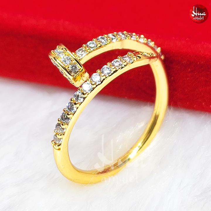 f21-แหวนตะปูคาเทียร์เพชร-แหวนปรับขนาดได้-แหวนเพชร-แหวนทอง-ทองโคลนนิ่ง-ทองไมครอน-ทองหุ้ม-ทองเหลืองชุบทอง-แหวนผู้หญิง