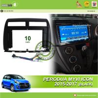 เคสเครื่องเล่น Android 10 "perodu myvi ICON 2015-2017 (สีดำ) (พร้อมซ็อกเก็ต perodua 3H)