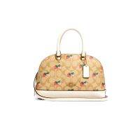 กระเป๋าสะพายข้าง COACH 91514 MINI SIERRA SATCHEL IN SIGNATURE CANVAS WITH STRAWBERRY PRINT (IME7V)