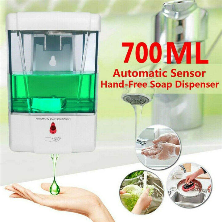 700ml Bathroom Automatic Soaps Dispenser with LED Hand Detergent