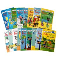 หนังสือสำหรับเด็ก17เล่มหนังสือภาพ Pete The Cat สำหรับเด็กนิทานชื่อดังเรียนนิทานภาษาอังกฤษชุดของขวัญสำหรับอ่านหนังสือก่อนนอนสำหรับเด็ก