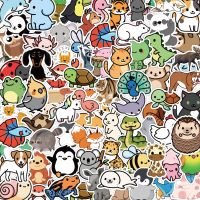 [COD] 300 pieces of cute cartoon animals childrens rewards do repeat waterproof expression hand account graffiti pack