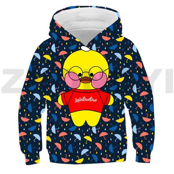 สัตว์-lalafanfan-เป็ด-3d-hoodies-ชาย-kawaii-การ์ตูนเสื้อสาวแขนยาวเด็กทุกวันสวมใส่อะนิเมะ-streetwear