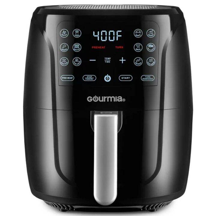 Gourmia 6-Qt Digital Air Fryer With Guided Cooking, Black GAF686 ...