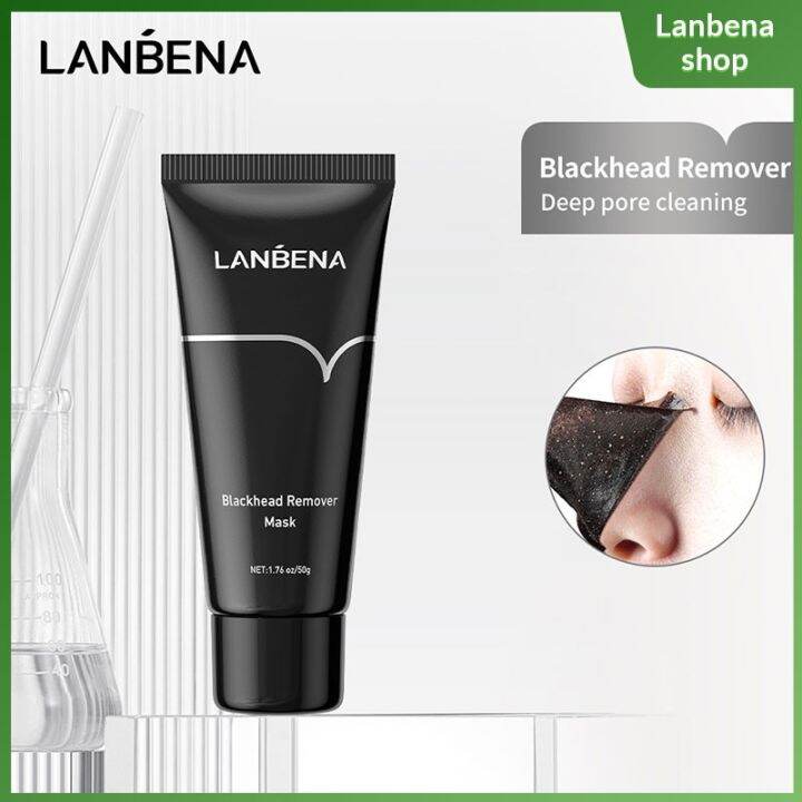 LANBENA Blackhead Remover Nose Black Mask Mud Acne Treatment Off Mask ...