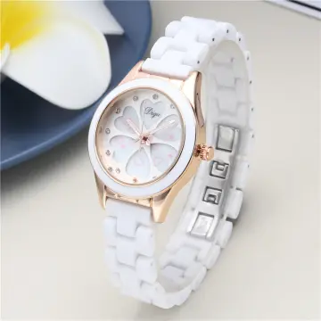 White on sale ceramic watch