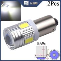 LLSBB 2ชิ้นโคมไฟอัตโนมัติ12V ป้ายทะเบียนรถหลอดไฟ BA9S T4W H6W 363 5630 6ลิ่มรถ SMD ไฟข้าง