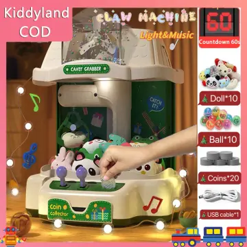 Automatic Doll Machine Toy for Kids Mini Cartoon Coin Operated