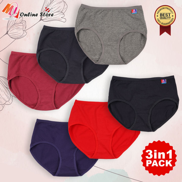 MU SELUAR DALAM WANITA DEWASA 2IN1 / PAKAIAN DALAM WANITA / WOMEN PANTIES /  SPENDER DEWASA 2 HELAI/ WOMEN