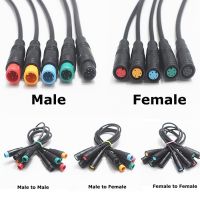 1Pcs 20/40/100/300cm M8 male to female Plug Extension Cable 2 3 4 5 6 Pin Electric Bicycle Waterproof for Display Copper Wire Cables