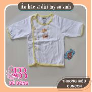 Combo 5 áo sơ sinh dài tay cài lệch - 100% cotton