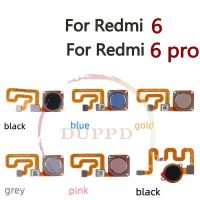 100 Original For Xiaomi Redmi 6 Pro 6PRO Fingerprint Ribbon Identification Sensor Home Button Return Key Flex Cable Replacement