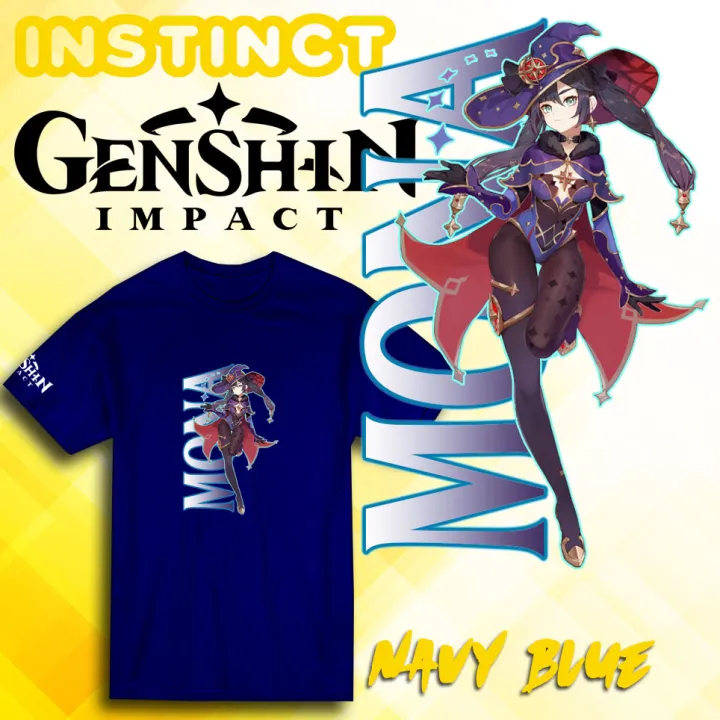 Genshin Impact Mona Character Video PC game gaming gamer Fan Unisex shirt  (gen011) | Lazada PH