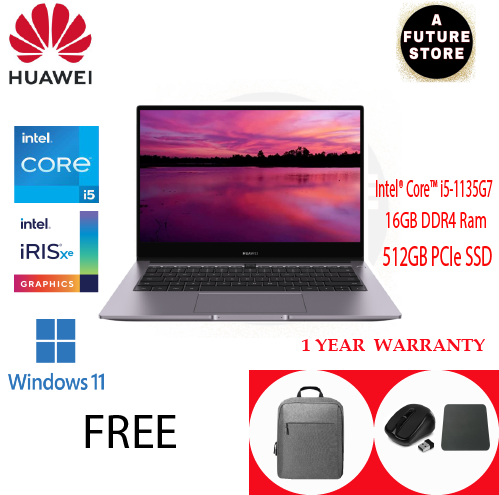 Huawei MateBook B3-420-2ANU 14'' FHD Laptop Grey ( I5-1135G7, 16GB ...