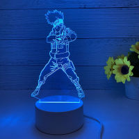 3D สีสัน Night Light Figure Light อะนิเมะ Night Light แผ่นอะคริลิคใสฐาน LED Light ของขวัญเด็กตกแต่งห้อง