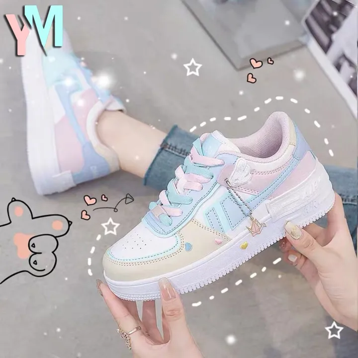 korean rubber fashion white shoes 2019 sneakers for women