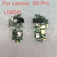 บอร์ดอุปกรณ์ชาร์จพอร์ตยูเอสบีใหม่สำหรับ Lenovo S5 L58041โปรพอร์ตแท่นชาร์จ USB ชิ้นส่วนซ่อมสายเคเบิลงอได้