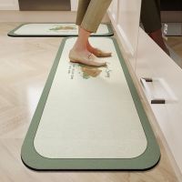 New Tech Super Absorbent Kitchen Mat Diatom Mud Pad Bathroom Pad Anti-Slip Carpet Mats Wipeable Wash Long Strip Carpet