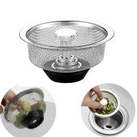 1PCS Kitchen Sink Filter Stainless Steel Mesh Sink Strainer Filter Bathroom Sink Drainer Drain Hole Filter Trap Waste Screen