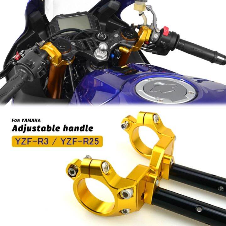 ✢ Motorcycle Racer Handlebar Fits For Yamaha Yzfr3 Yzf R25 Yzf-R3 2019-2022  Abs Racing Adjustable Clip On Fork Separate Handle Ba | Lazada Ph