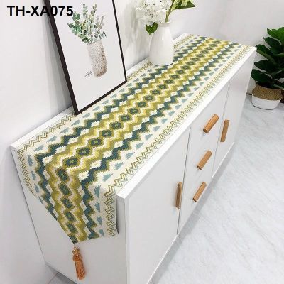 Contemporary and contracted light luxury article banners tablecloth rectangular TV towel tea cloth linen