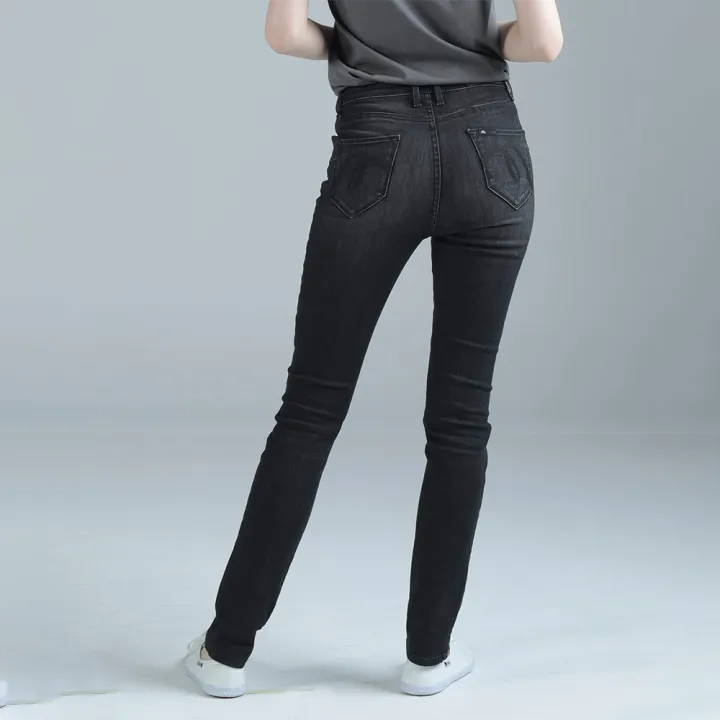 mc-jeans-กางเกงยีนส์-กางเกงขายาว-ทรงขาเดฟ-สีดำ-ทรงสวย-mad7223