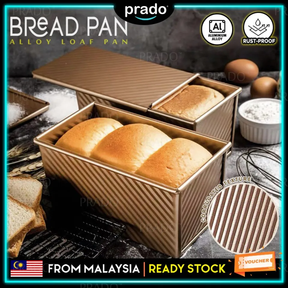 Aluminum Alloy Toast Box Bread Loaf Pan Baking Mold With Lid Non-stick Metal  Mold -6x6x6cm