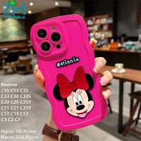 YIMia เคสโทรศัพท์การ์ตูนมินนี่น่ารักสำหรับ C55 Realme C53 C35 C33 C30 C30S C25 C25Y C21 C21Y 50A C20 C17 C15 C12 C11 C3 C1 Narzo 50i Narzo ไพร์ม Narzo เคสโทรศัพท์ซิลิโคนนิ่มกันกระแทก