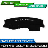 รถ Dashboard Mat Anti-Dirty Non-Slip Dash Cover Mat UV Protection Shade สำหรับ Volkswagen Golf 6 2010 2011 2012 2013