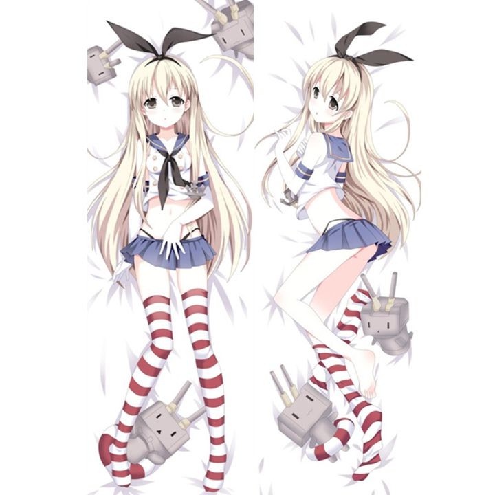 Anime Kantai Collection Kancolle Shimakaze Dakimakura ปลอกหมอน Otaku ตัวเต็มกอด ปลอกหมอน หมอนอิง 