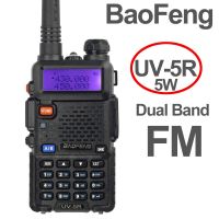 วิทยุสื่อสาร Baofeng ของแท้จาก UV-5R 10กม. วิทยุ FM สองทางแบบสองทางวิทยุจอแสดงผลแอลอีดี UV 5R พลังงานสูง5W 1ชิ้น